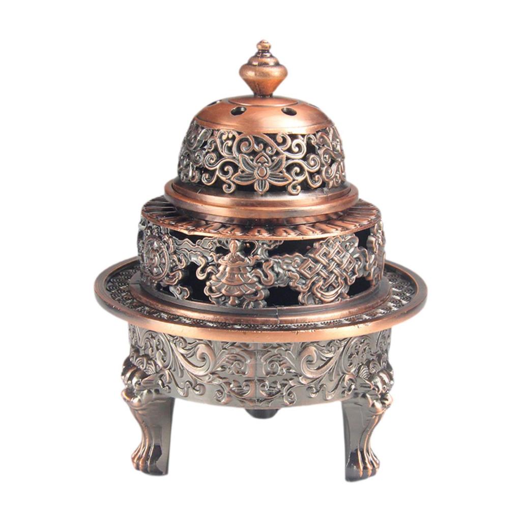Incense Burner Figurine Desktop Ornament Antique Decor Unique Incense Stand for Tea Decor Office Desktop Room