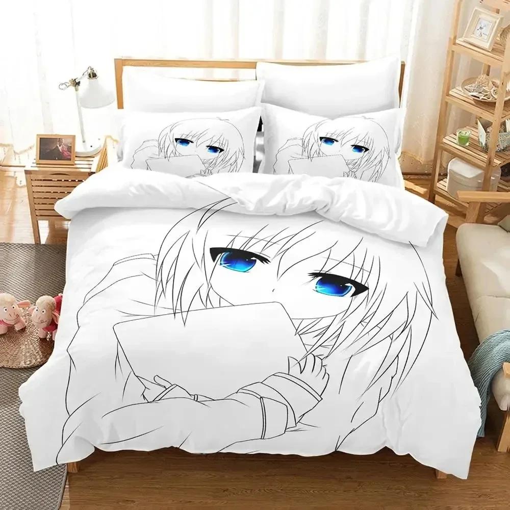 Girls Anime Shy Bedding Set Duvet Cover Bed Set Quilt Cover Pillowcase Comforter King Queen Size Boys Adult Bedding Set
