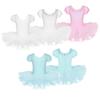 Leotardo da Balletto a Maniche Corte per Bambina Vestito Tutù da Danza Costume Scintillante con Strass