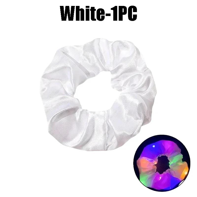 1-40 Stück LED-Leucht-Haargummis, leuchtende Haarbänder für Mädchen, leuchtende Haargummis, Kopfbedeckungen für Geburtstagsfeiern, Haaraccessoires