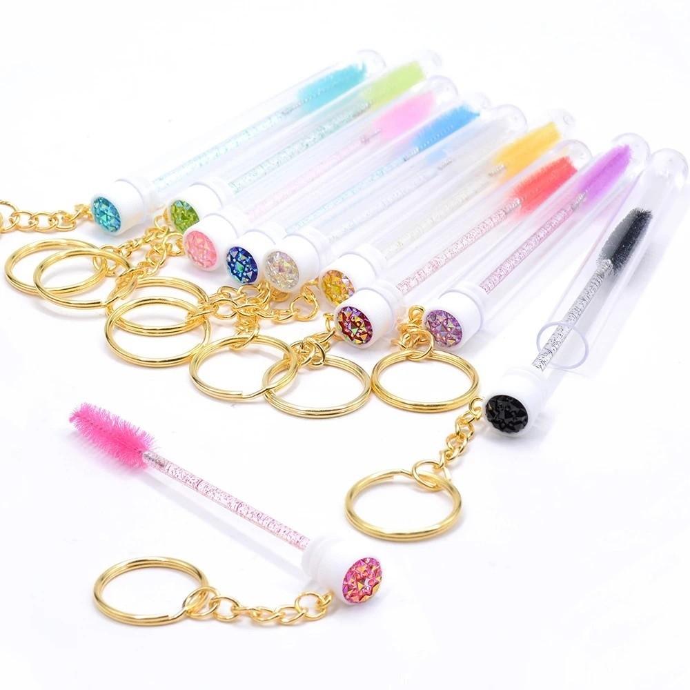 Reusable Lash Mascara Wands Sparkling Lash Spoolies Multi-Purpose Comb Brushes  Makeup Tools