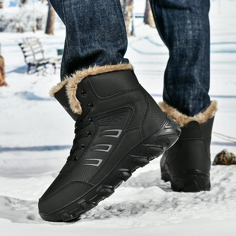 Plus Size Russian Style Winter Boots Men Shoes Waterproof Outdoor Ankle Boots For Men Snow Boots High Men Footwear