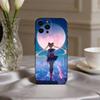 Sparkle Pastel S-Sailor M-Moons Phone Case For iPhone 17pro,16,15,14,13,12,11 Plus,Pro Max,XS,Soft Silicone Black Cover