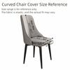 Soft Curved Chair Cover Leaf Pattern Dining Chair Cover Seat Protectors  for Dining Room