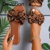 Large-sized Shoes Flat-bottomed Flip-flops and Flip-flops Devotion