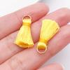 Multicolor Silk Thread Tassel Fan Pendant for DIY Clothing Accessories