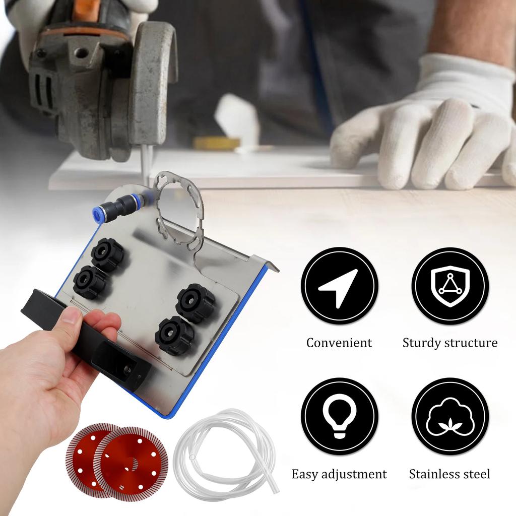 Angle Grinder Stand StainlessSteel Angle Grinder Tile Chamfering Holder Adjustable Bracket Angle Grinder Accessories Power Tools