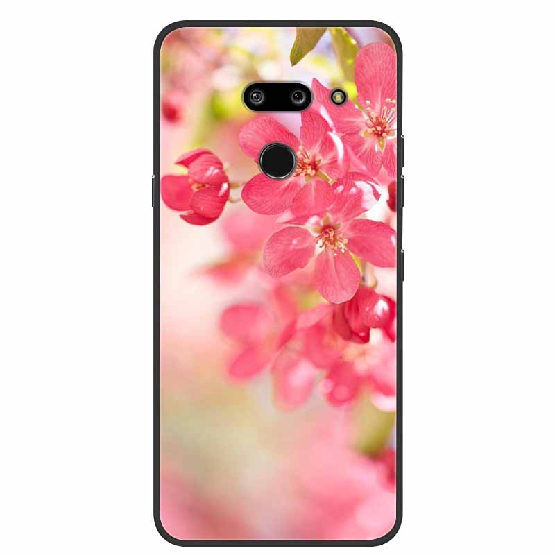 Für LG G8 G8S ThinQ Schwarze Hüllen Weiche Silikon TPU Handyhüllen Für G 8 S 8S ThinQ Luxus Rückabdeckung Funda Cartoon Schale Para Capa
