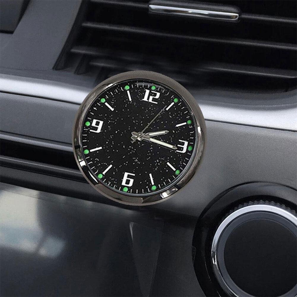 Mini horloge à quartz lumineuse pour grille d'aération de voiture, avec clip, étanche, pour le style et l'accès à la voiture, W2Z4