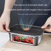 Stainless Steel Bento Box Leak-proof Refrigerator Freezer Storage Box Kitchen Accessories