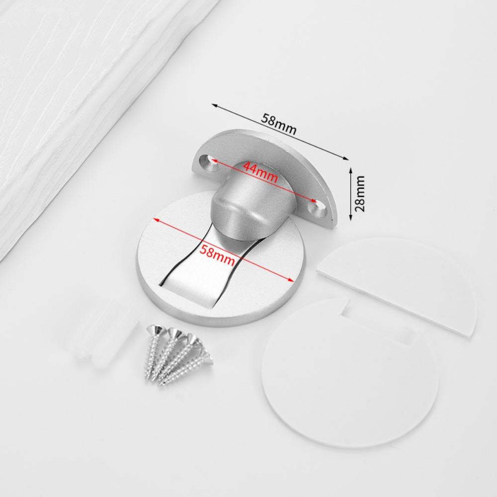 

Zinc Alloy Door Catcher Adhesive Door Stopper New Door Top Home Silver