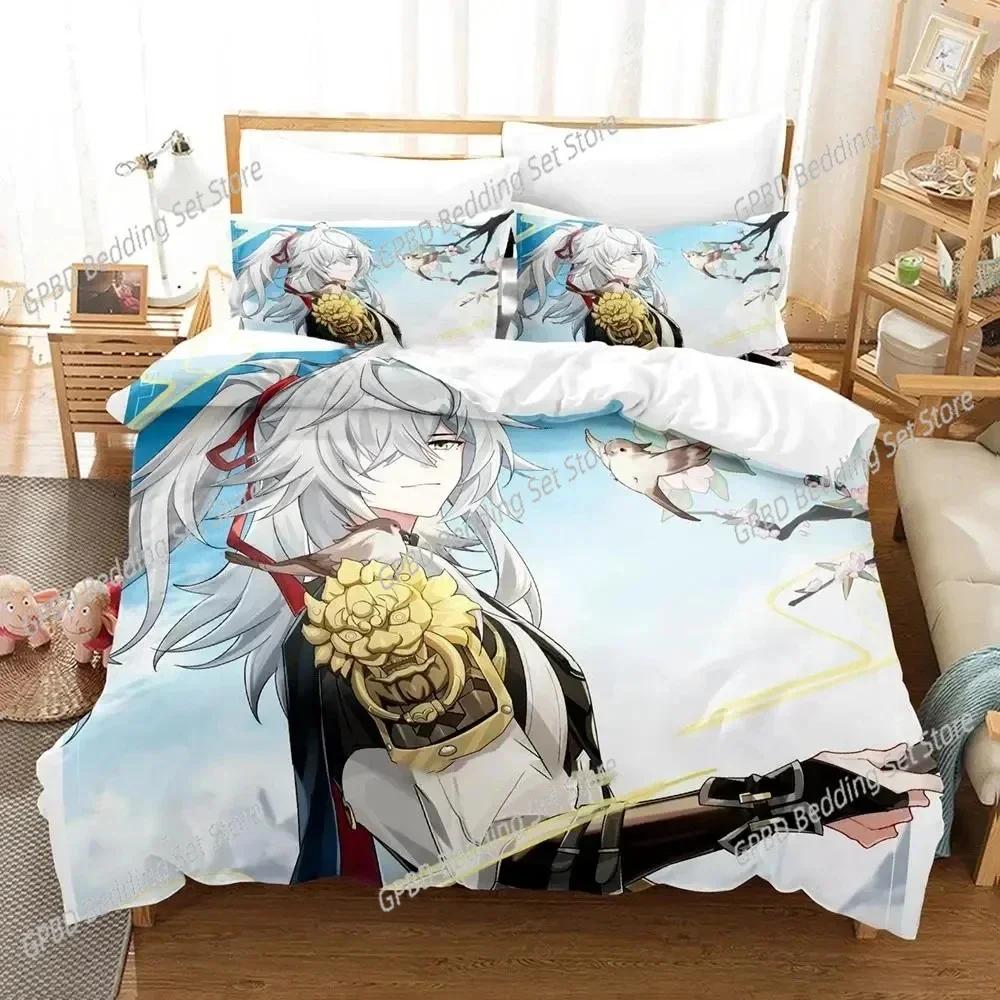 3D Print Anime Game Honkai Star Rail Bedding Set Single Twin Double Queen King Cal King Size Bed Linen Set