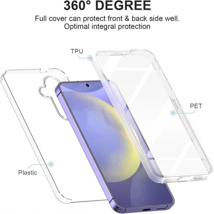 Coque de protection - Samsung - Galaxy S24 Plus - Antichoc - Transparent - Silicone+PC