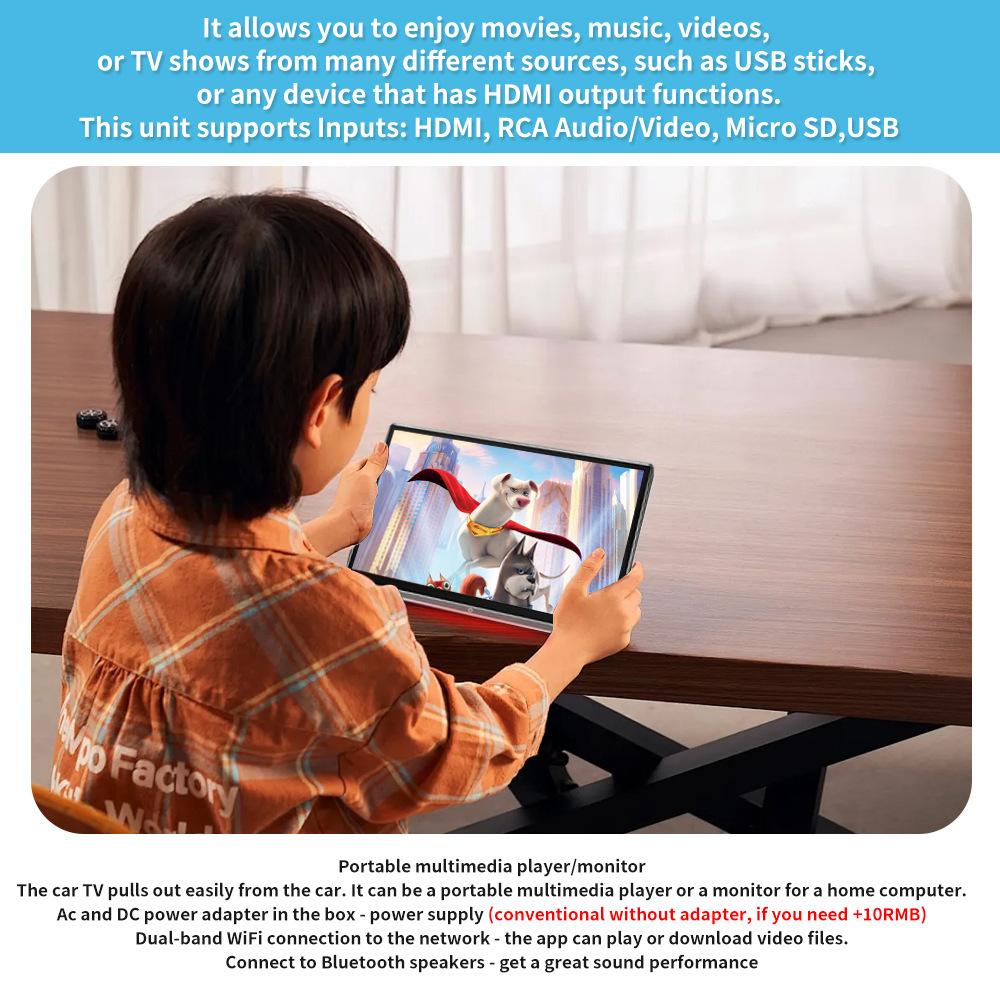 11.6-inch Headrest-mounted Display, In-car HD Android Multimedia System, Rear-seat Entertainment System.