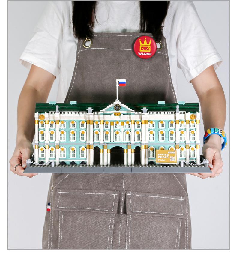 1063PCS Winter Palace Saint Petersburg Russia Building Blocks MOC Model Bricks Toy Gift For Adult Kids Small Particle