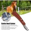 Stainless Steel Horse Hoof Trimmer Shears with Rubber Wood Handle Cattle Hoof Cutter Multipurpose for Animal Care