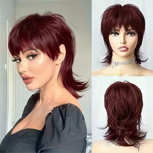 European and American wigs Women's short gold elf wigs PixieCut personalized short hair cover