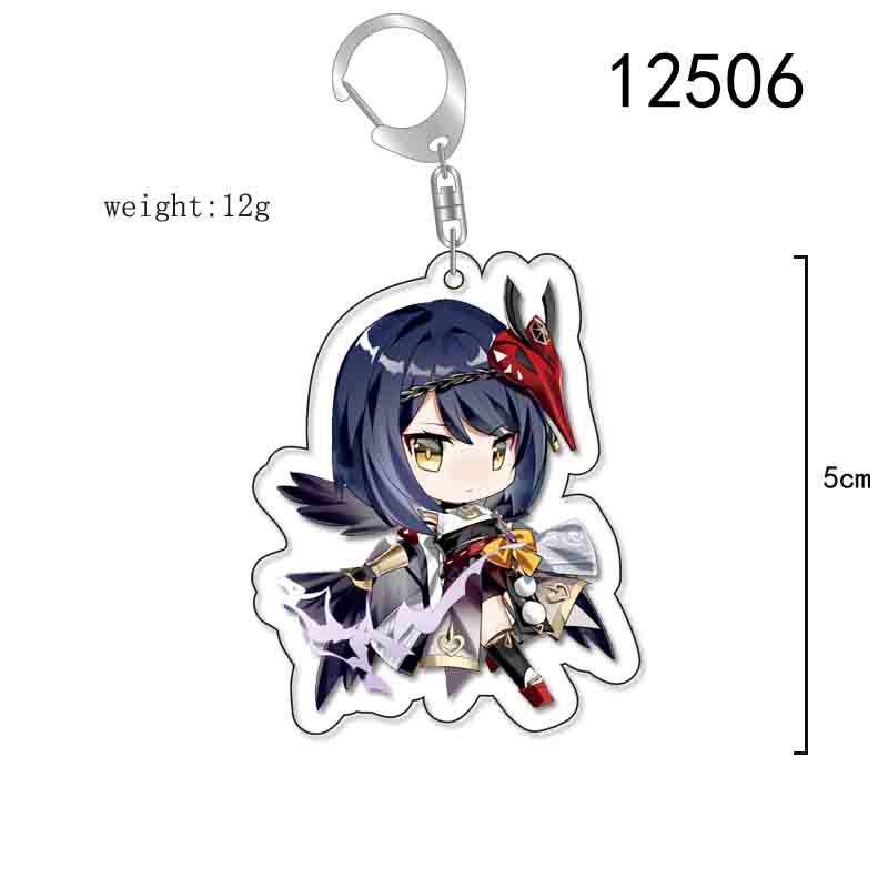 Raiden Shogun & Yae Miko Genshin Impact Acrylic Keychain