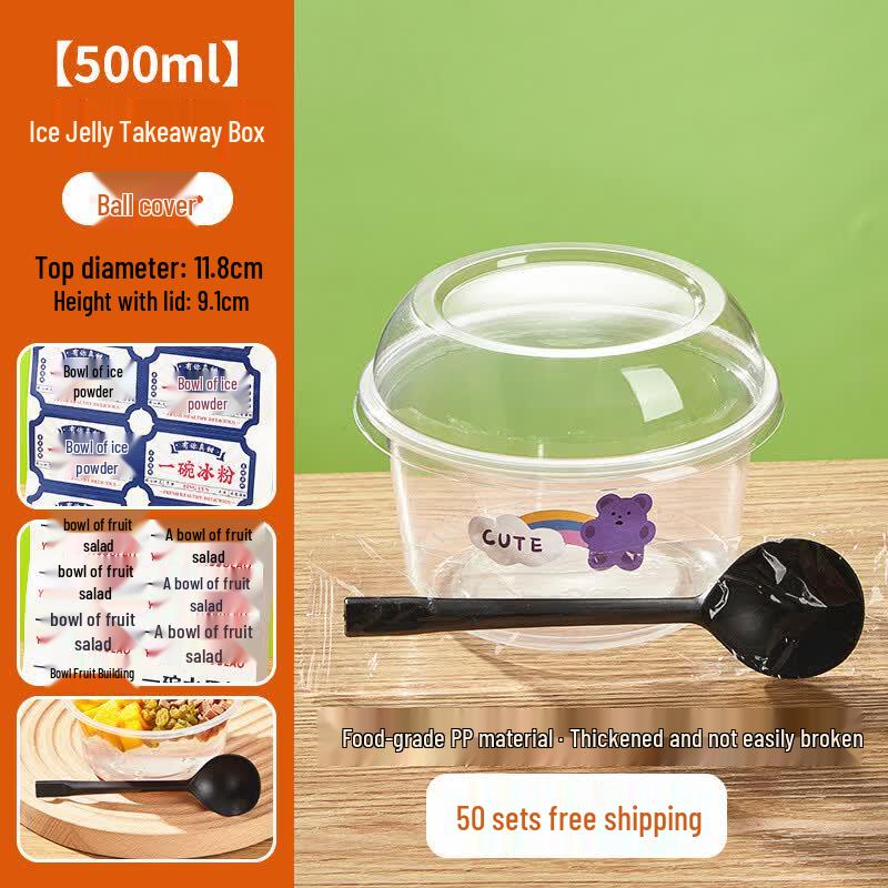 Disposable Fruit Salad & Dessert Takeaway Bowl Set