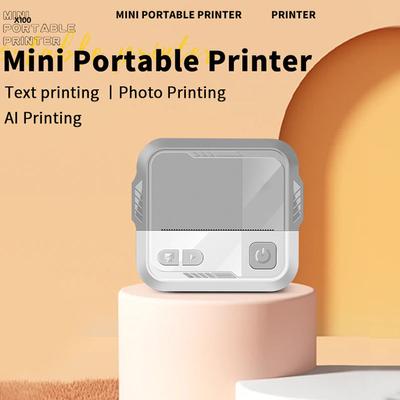 Mini-lommeskriver Bærbar termisk øyeblikkelig fotoutskrift Etikettmaskin BT Wireless Connect