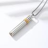 Stainless Steel Breathing Resistance Whistle Necklace Yoga Meditation Necklace  Female Lady Girl