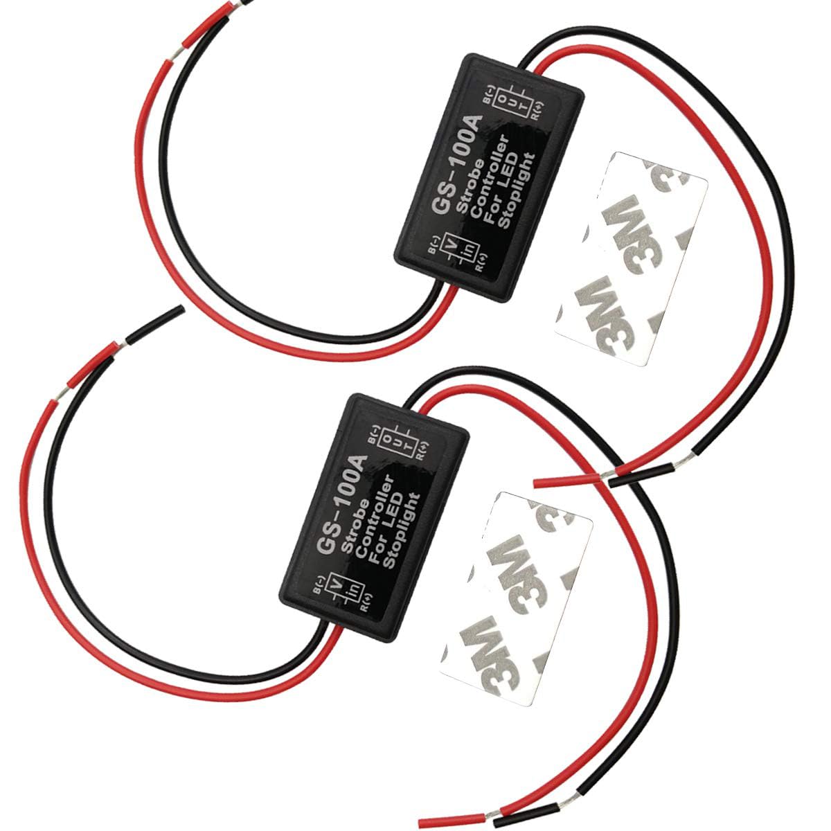 Unifizz Brake Light Flasher Strobe Brake Light Strobe Tail Light Strobe Brake Flasher LED Flash Module Flash Strobe Controller for Motorcycles Cars