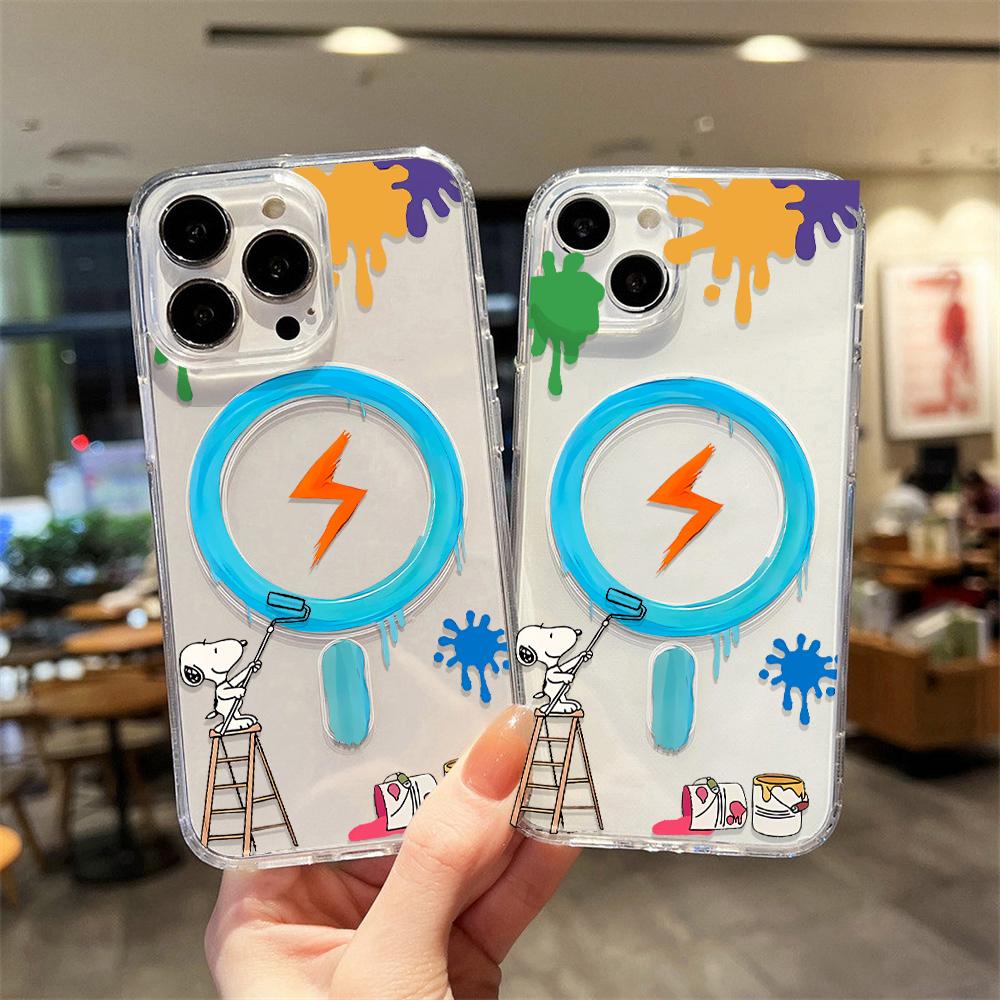 Magnetic Phone Case for iPhone 12 14 16 17 Pro 17 16 15 14 13 12 Pro Max  12 13 14 15  16 High Quality Shockproof Shell Full Protection Cute Style