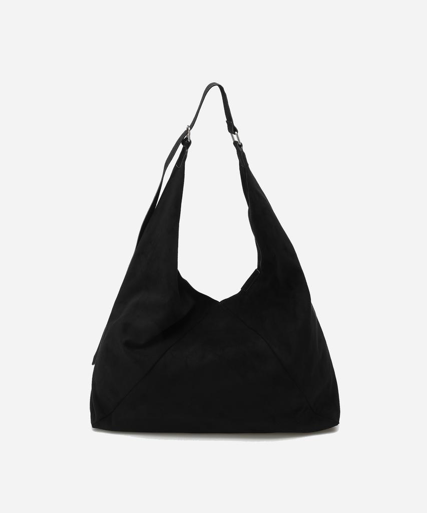 Salt And Chocolate Mare Suede Maxi Shoulder Bag 452531001 (Black)