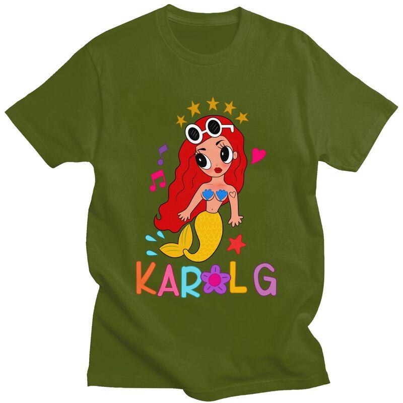Custom Manana Sera Bonito Karol G T Shirt for Men Pure Cotton Tshirt Casual Tee Short Sleeve Tshirts Clothing Gift