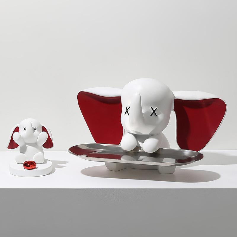 Creative Light Luxury Dumbo Mobile Phone Holder Desktop Ornaments Decoration Office Goodies Cute High-value Gifts