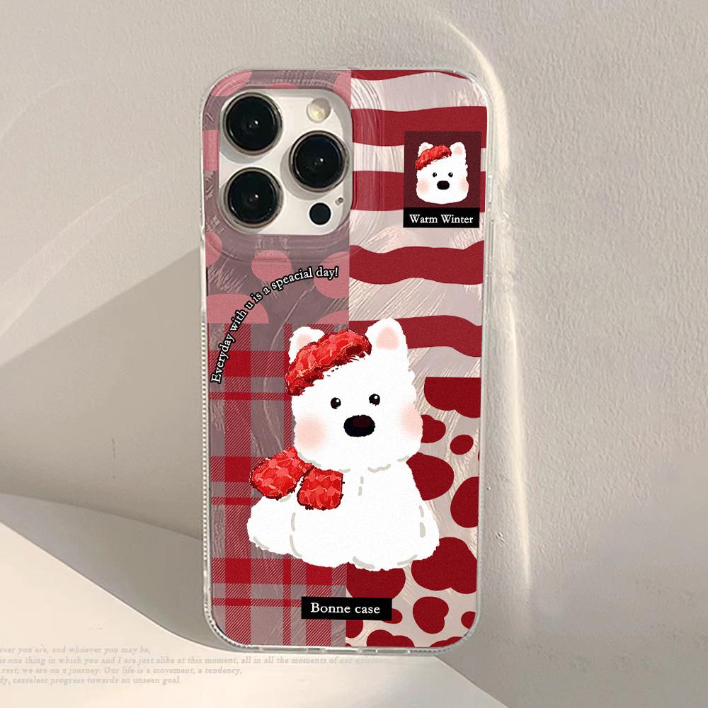 Laser Silver Silicone Phone Case For iPhone 13 14 15 11 12 16 Pro Max Plus Chinese New Year Cover Shockproof Bumper Soft Fundas
