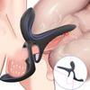 3 In 1 Vibrating Penis Ring Erotic Toys for Men Silicone Remote Control Penis Vibrator 9 Vibrations To Stimulate Female Clitoris G-spot Adult Toys