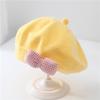 Children's Beret Baby Girl Outdoor Hat Spring Autumn Korean Style Fashionable Breathable Warmth Windproof Knitted Wool Painter's