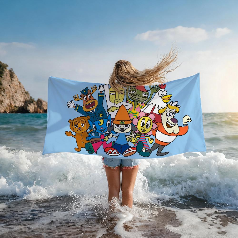 Music Game P-PaRappa the Rapper Towel Quick Drying Beach Towels Are Suitable For Swimming Pools Camping Yoga And The Gym