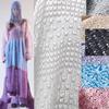 50x155cm Polyester Cotton Mesh Fabric Hollow Out Knitted Net Fabric For DIY Sewing Apparel Shop Bag Sexy Crochet Crop Tops Cloth