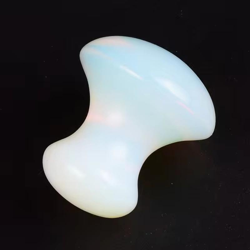 Opal Jade Mushroom Quartz Facial Massage Stone Gouache Scraper Face Massager Gua Sha Board Skin Care Tool