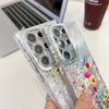 Small Floral Imd Hard Shell Summer Suitable for Samsung S25 S24 Ultra Mobile Phone Case with Lens Film Bracelet