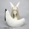 A piece of hair generation plush fox ear wolf ear hairpin wolf tail fox tail jewelry beast ear tail headdress accessories set handmade