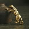 Antike Kupfer-Tiger-König-Figuren, Heimdekoration, Accessoires, Vintage-Messing, Tier-Berg-Ornamente, Schreibtisch-Dekorationen