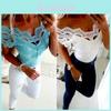Hoge Kwaliteit Dames Korte Mouw Kant T-shirts Voor Moeiteloze Zomerstijl