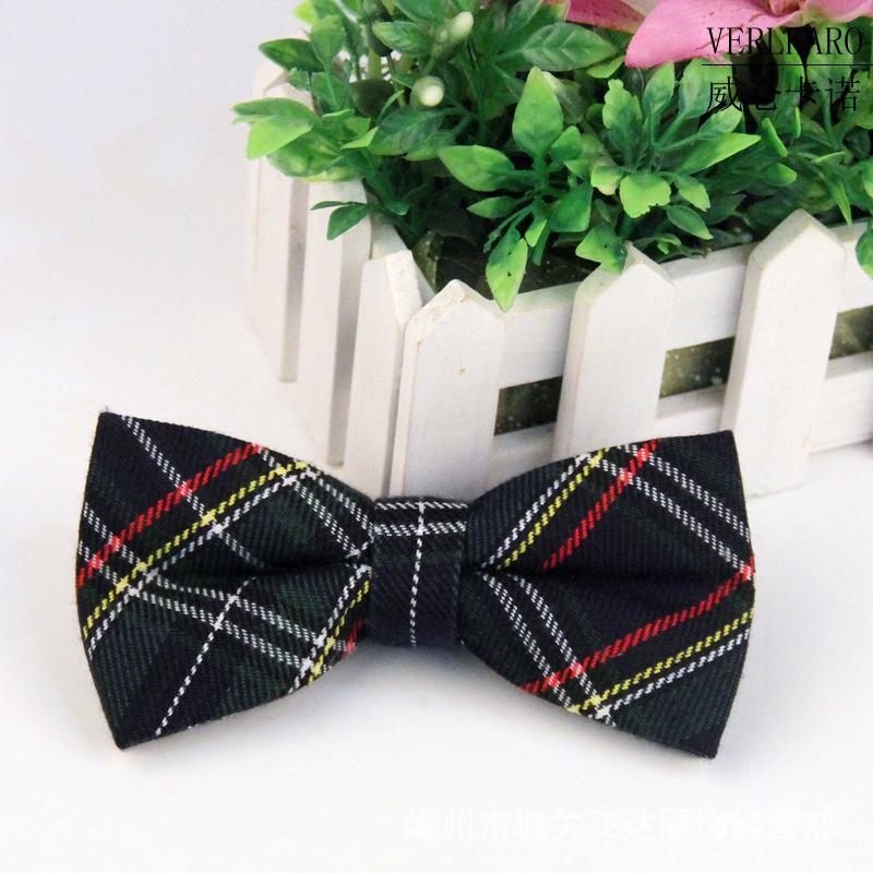 Wielokolorowa żakardowa w 100% bawełniana muszka biznesowa i casualowa