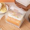 5pcs Swiss Roll Cake Box Packaging Beard Transparent Hand Towel Roll Mousse Wholesale Birthday Wedding Handmade Gift