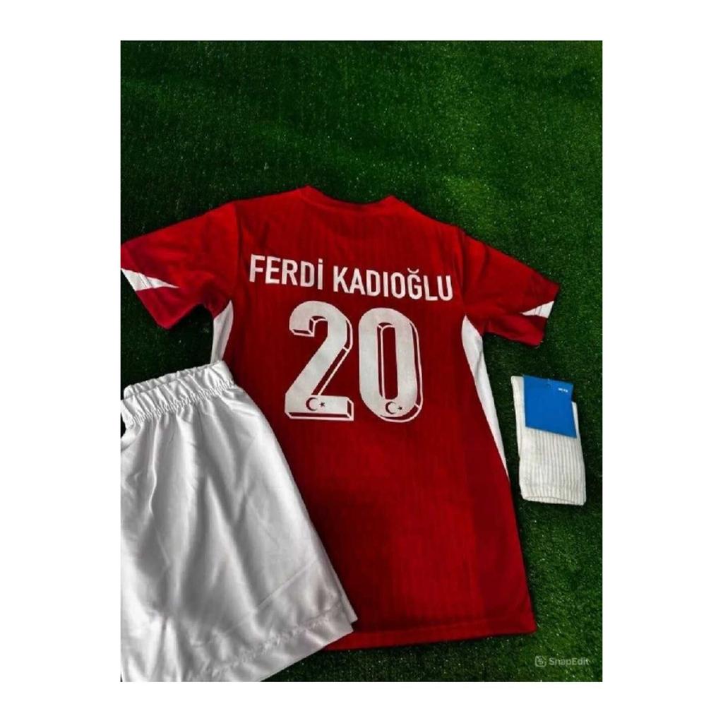 Ferdi Kadolu Red National Team Kids Jersey Set 2024