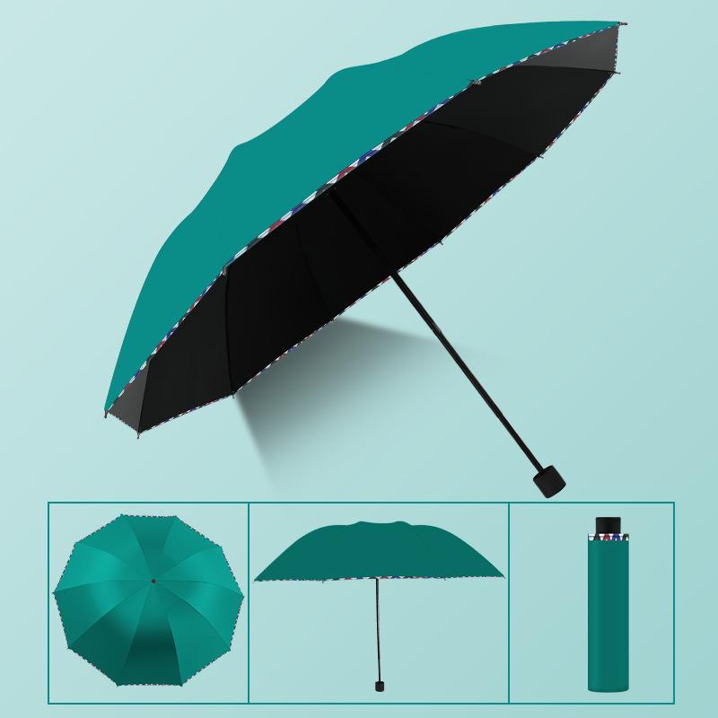 High-End Vinyl Oversized Umbrella, Reinforced and Thickened, Dual-Purpose for Sun and Rain, Suitable for Two to Three People, Unisex, Sunshade and