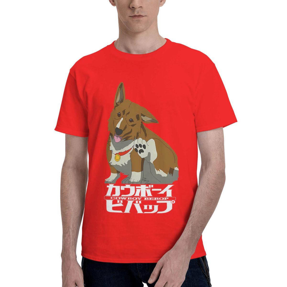 Corgi Ein Cowboy Bebop 100 Cotton Casual Breathable Confortable Man Funny Mens TShirts Men Clothes S