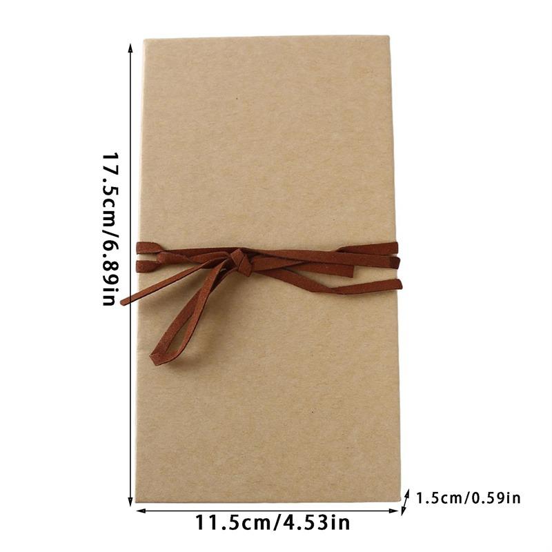 Kraft Paper Hardcover Accordion Style DIY Album Book Blank Scrapbook Graduation Anniversary Gifts
