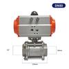 Pneumatic 304 Q611F-16P Stainless SteelThreaded Ball Valve Pneumatic Three-Piece Ball Internal Thread Valve DN15 DN20 DN25 DN32