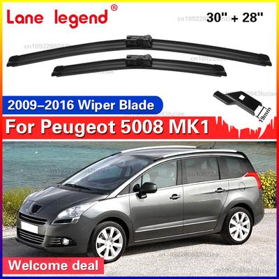Wiper LHD Front Wiper Blades Set For Peugeot 5008 MK1 T87 2009 - 2016 Windshield Windscreen Window Brushes 30"+28"