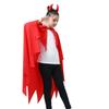 Smock Style Demon Cloak Headband Set With Headband Party Masquerade Cloth Cosplay Costume  Men