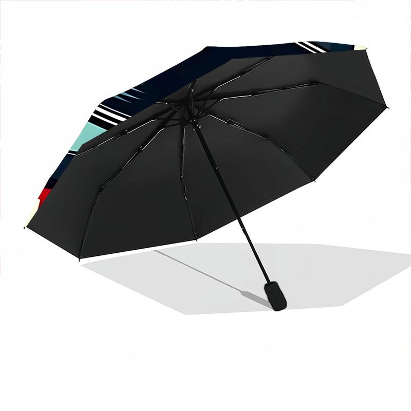 1pc Vinyl Record Player Folding Umbrella | Elegant Design, Fashionable Accessory, Durable Construction, Sturdy Ribs Yy251107058